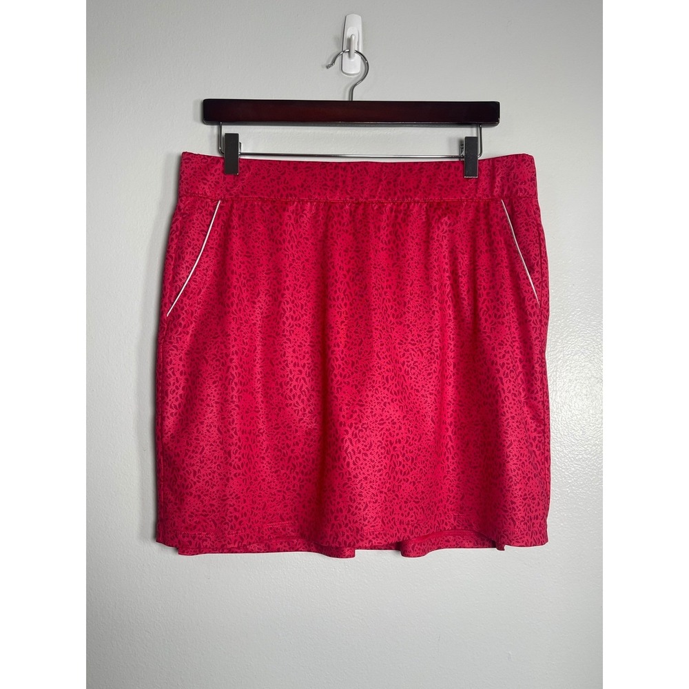 DUNNING Golf Skirt‎ Large Pink NEW Active Leopard Performance Skort Sporty